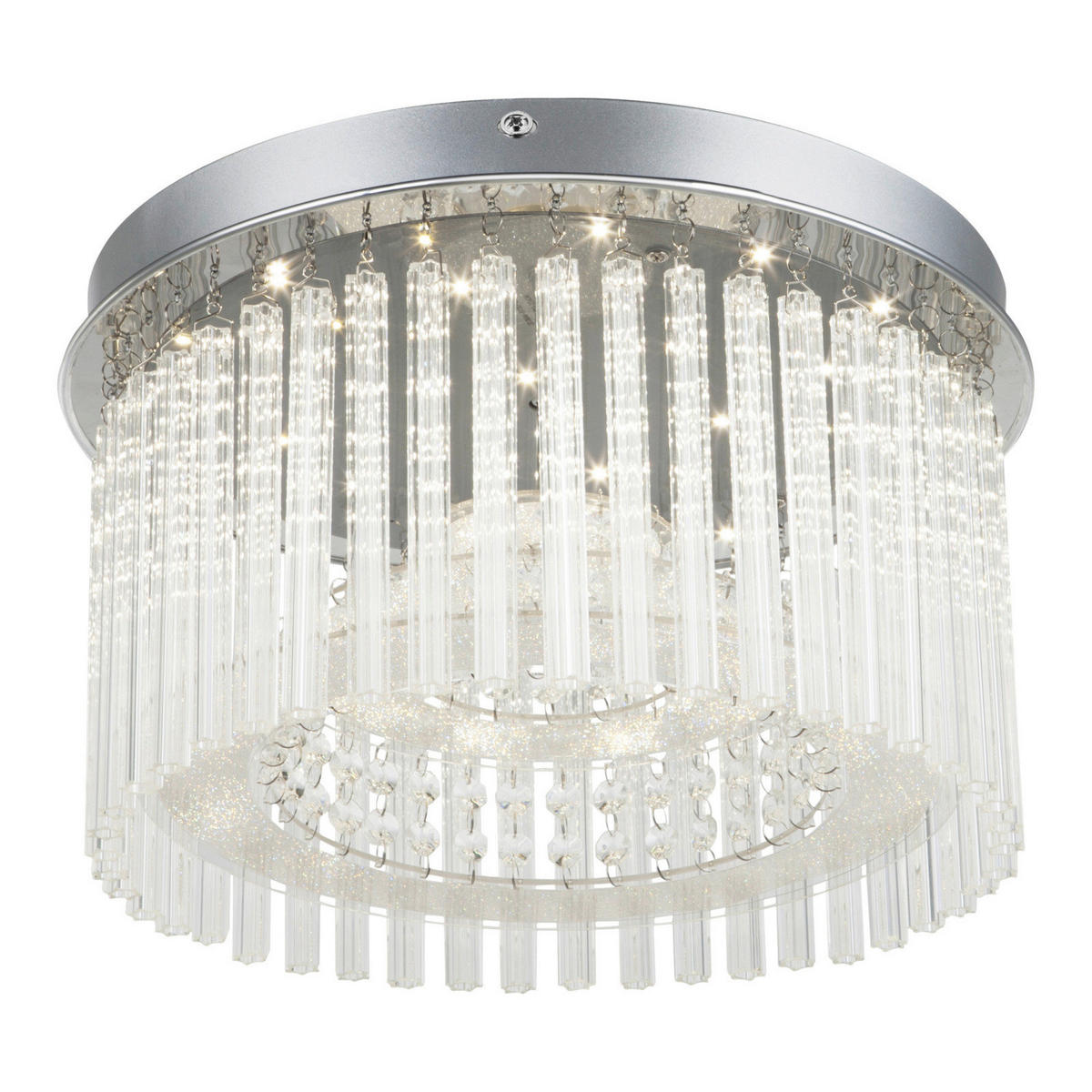PLAFONIERĂ CU LED - Design, plastic/sticlă (37/23cm) - Globo