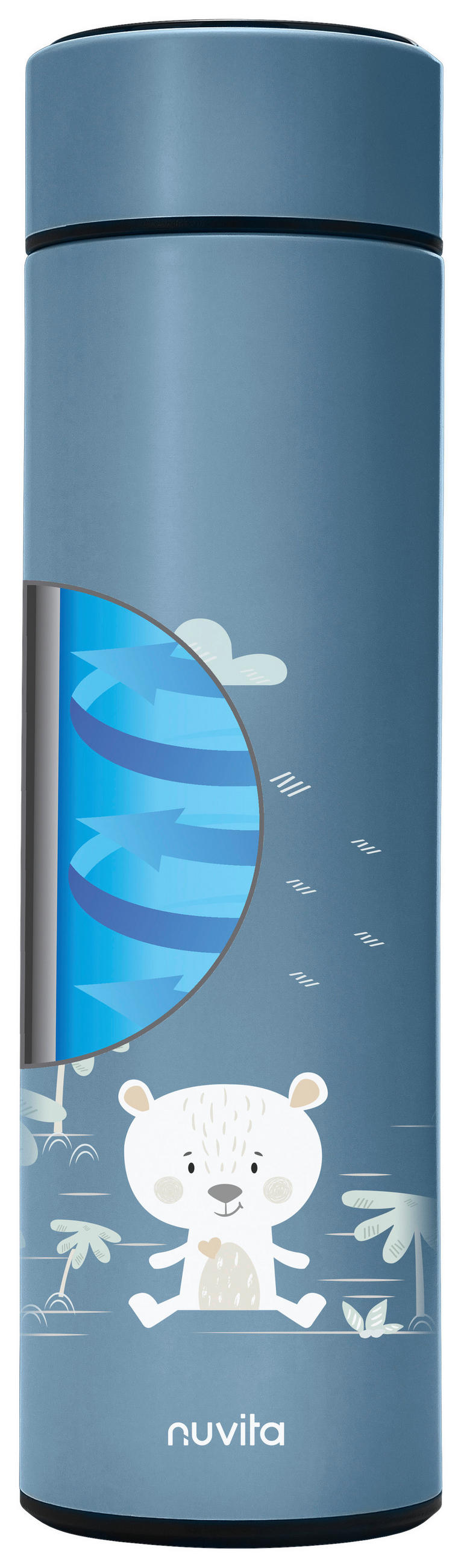 ISOLIERFLASCHE Nuvita 0,5 l  - Basics, Metall (7/23/7cm)