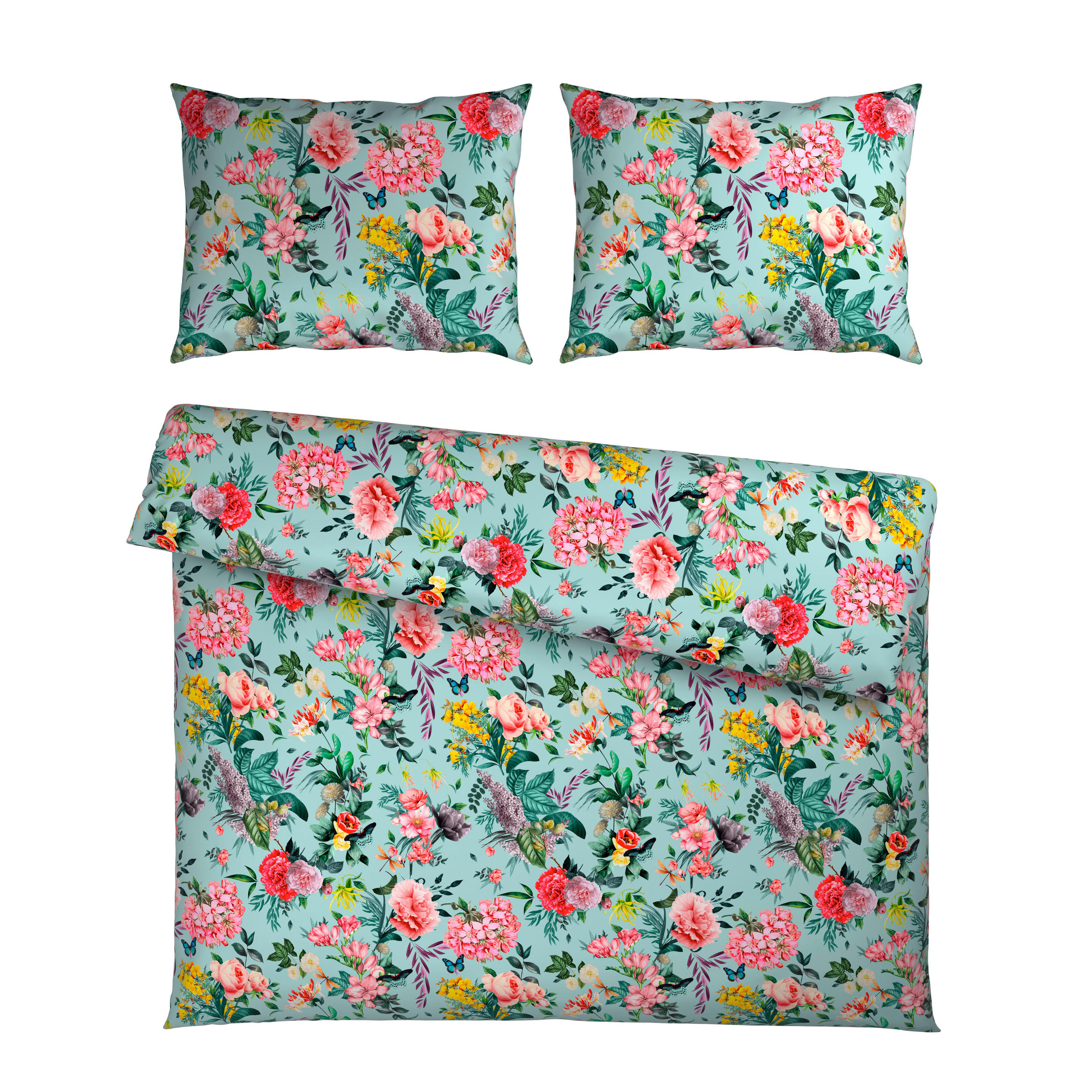 POSTELJINA 200/200 cm saten višebojna  - višebojna, Konvencionalno, tekstil (200/200cm) - Esposa