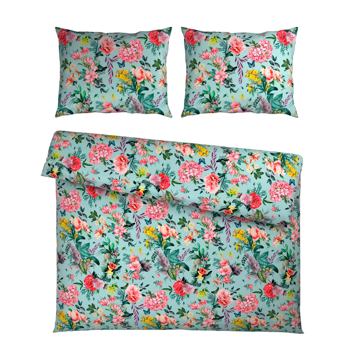 POSTELJINA 200/200 cm saten višebojna  - višebojna, Konvencionalno, tekstil (200/200cm) - Esposa