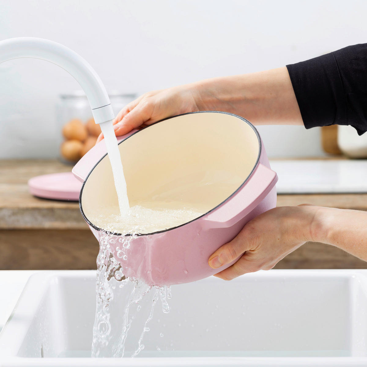 BRÄTER Cast Iron  - Creme/Rosa, Basics, Metall (3.3l) - Kitchenaid