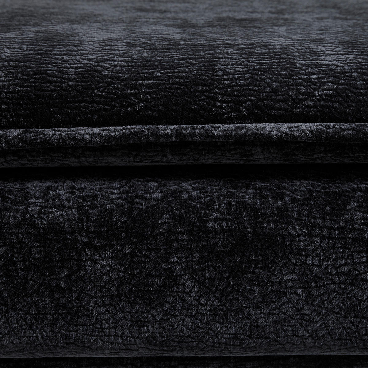 Pall Ottawa i textil svart  - svart, Modern, metall/textil (122/47/68cm) - Premium Living