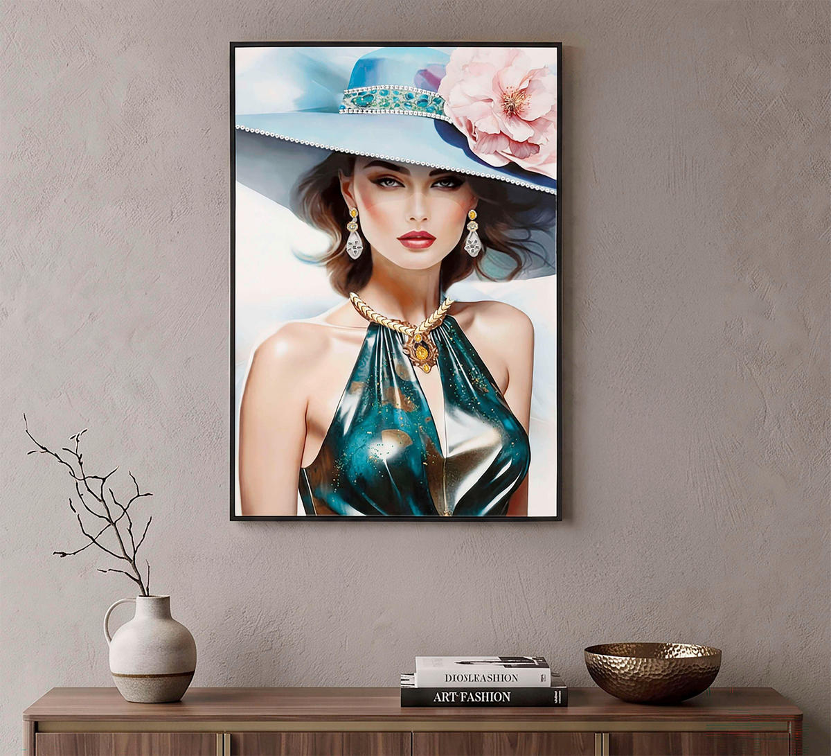LEINWANDBILD Frauen  - Schwarz, Basics, Holz/Kunststoff (62/92/4cm)