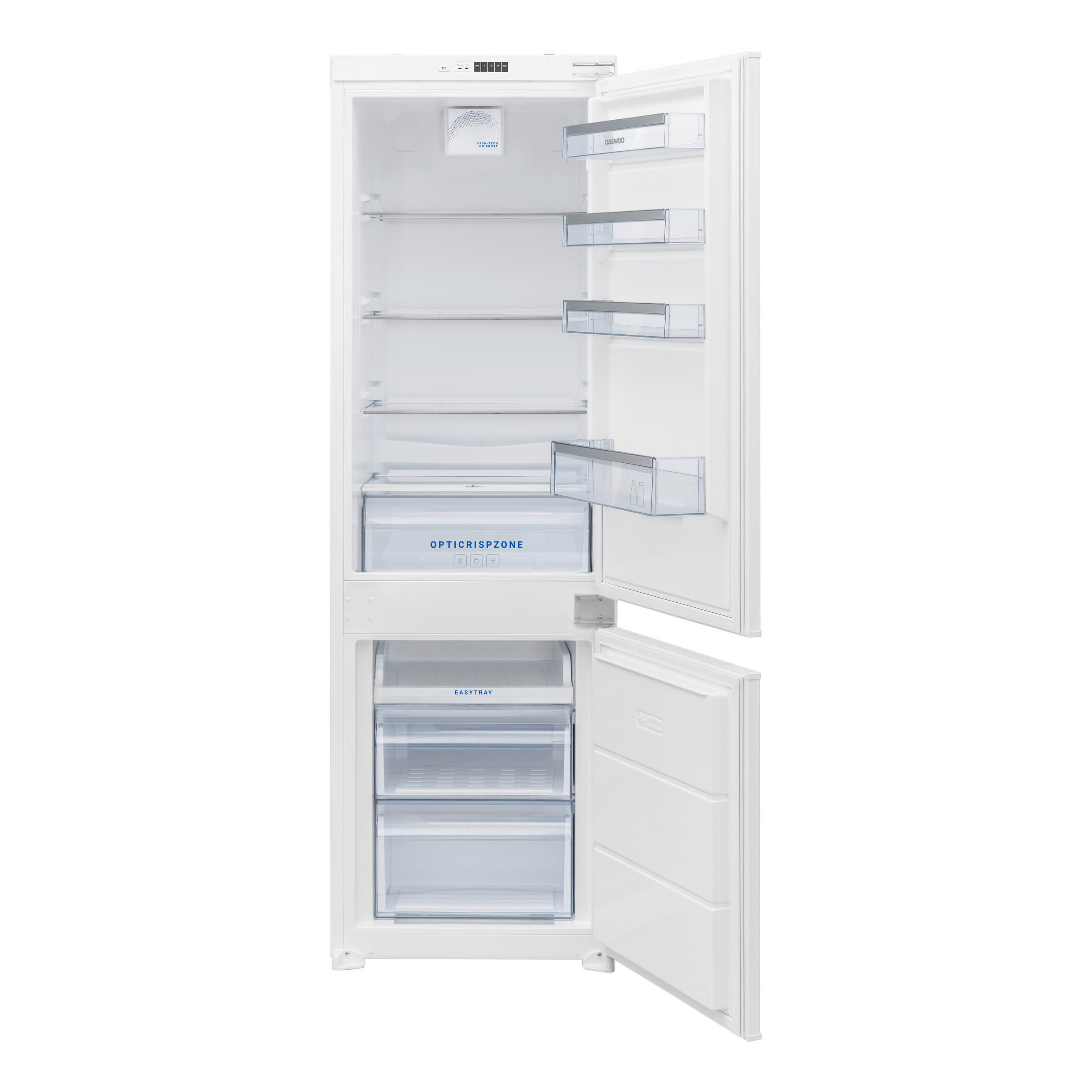 KÜHL-GEFRIER-KOMBINATION  - Weiß, Basics, Glas/Metall (54/177/54,5cm) - Daewoo