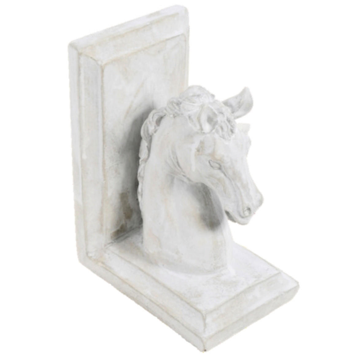 PODUPIRAČ KNJIGA - bijela, Basics, kamen (13.5/9.5/18.5cm)