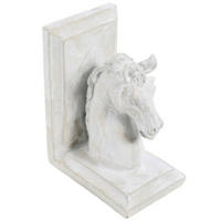 PODUPIRAČ KNJIGA - bijela, Basics, kamen (13.5/9.5/18.5cm)