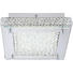 LED-DECKENLEUCHTE - Chromfarben, LIFESTYLE, Glas/Metall (22/22/7,2cm)