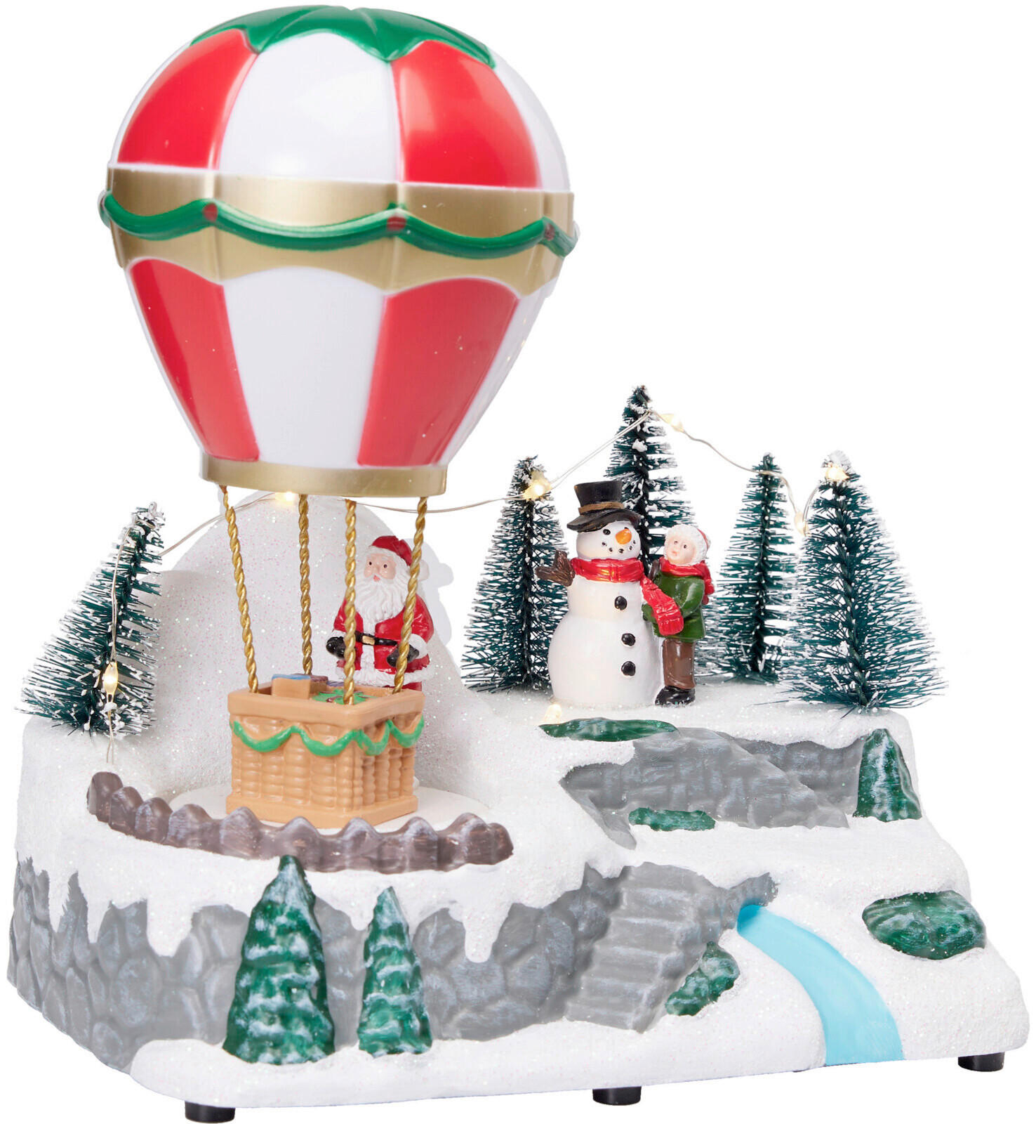 KARÁCSONYI FIGURA - színes, Basics, műanyag (19cm)