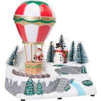 KARÁCSONYI FIGURA - színes, Basics, műanyag (19cm)