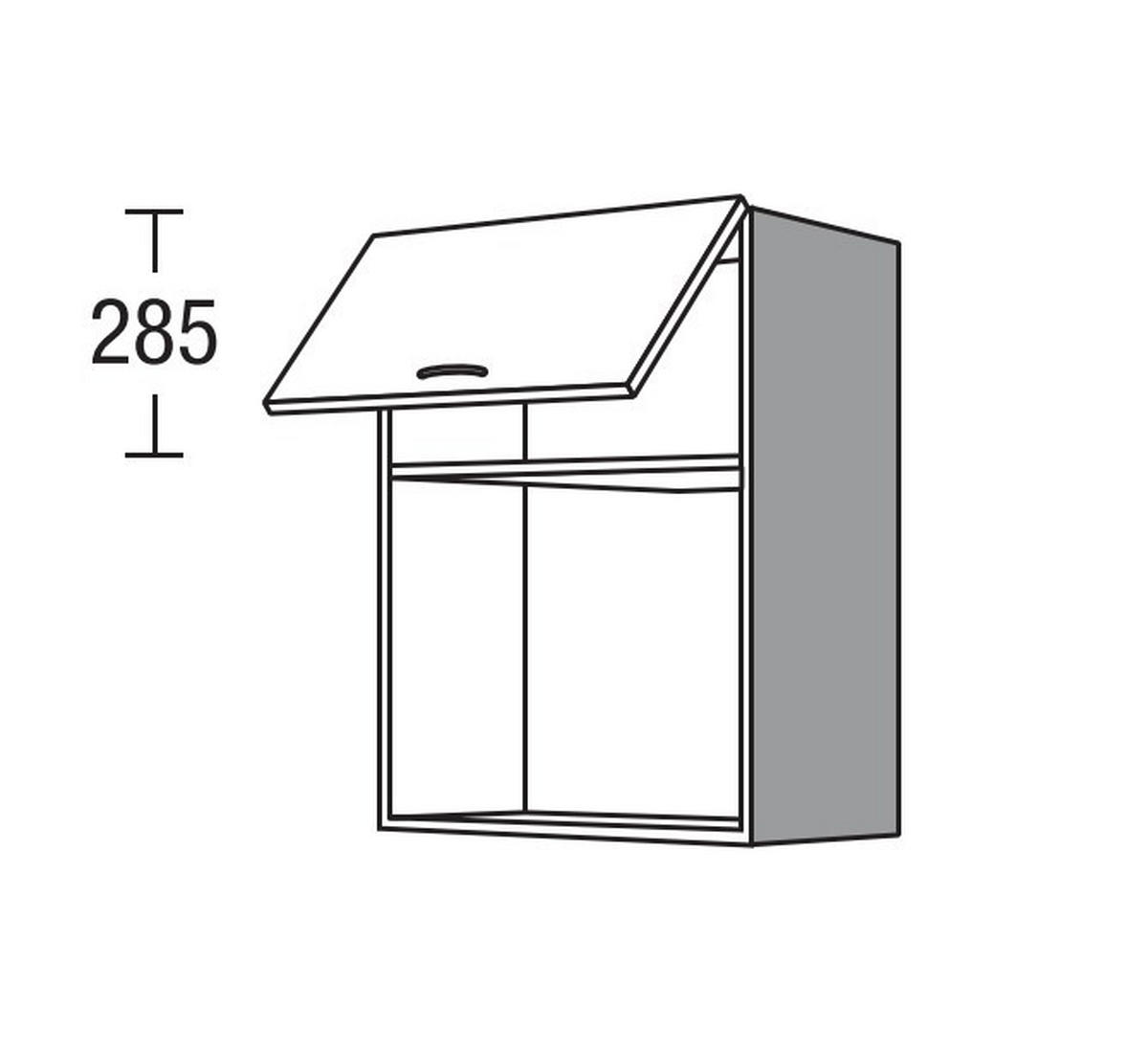 KÜCHENOBERSCHRANK 50/72,3/34,2 cm  in Weiß  - Edelstahlfarben/Weiß, Basics, Holzwerkstoff/Metall (50/72,3/34,2cm) - Impuls