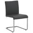 SCHWINGSTUHL in Metall, Leder Schwarz, Chromfarben - Chromfarben/Schwarz, Design, Leder/Metall (49/85/59cm) - Hülsta SCHWINGSTUHL in Metall, Leder Schwarz, Chromfarben - Chromfarben/Schwarz, Design, Leder/Metall (49/85/59cm) - Hülsta