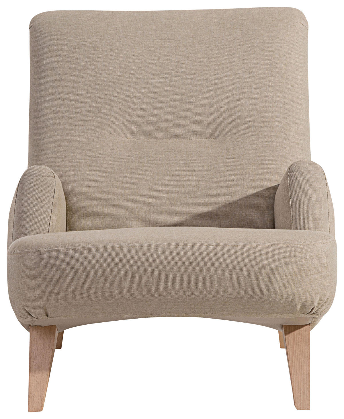 RELAXAČNÍ KŘESLO, textil, pískové barvy - přírodní barvy/pískové barvy, Design, dřevo/textil (71/101/80cm) - Max Winzer