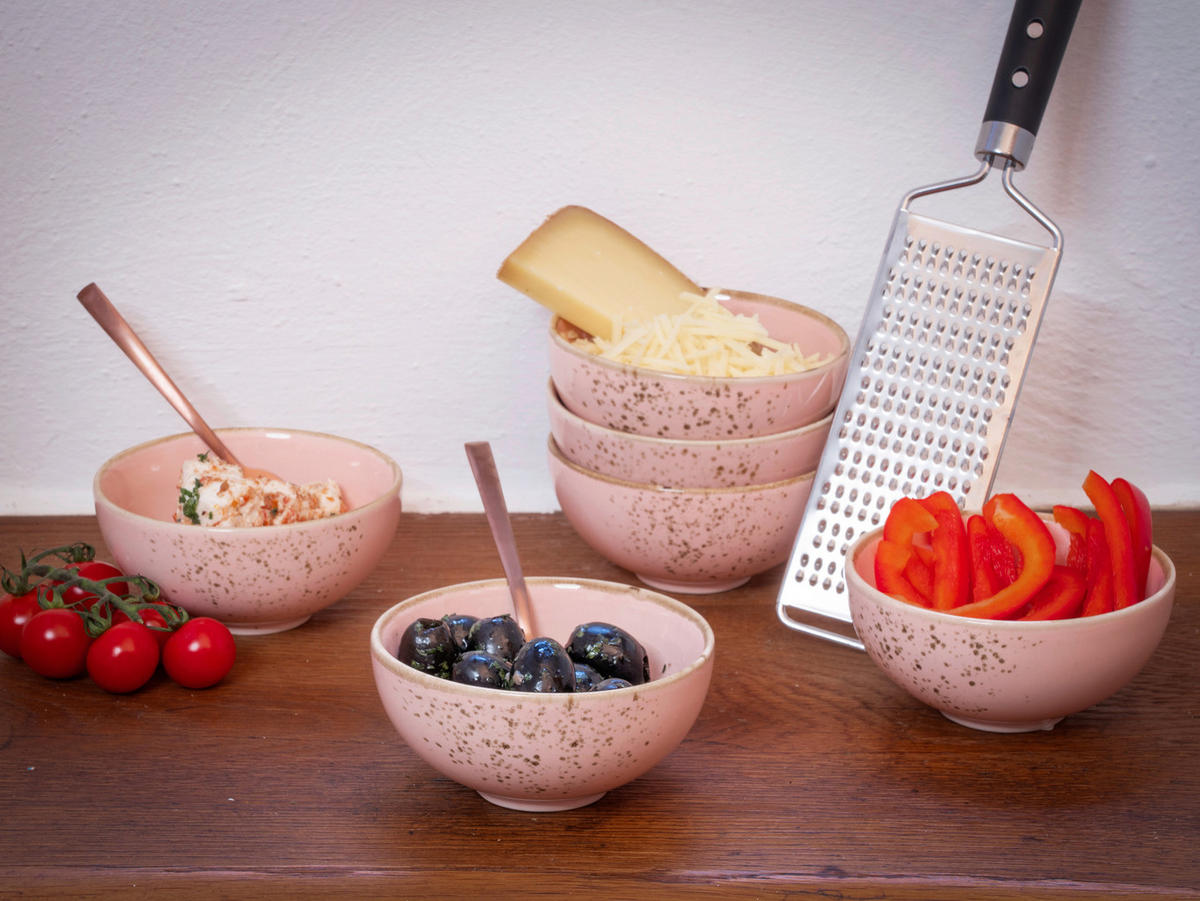 DIPSCHALENSET Keramik Steinzeug  - Hellrosa, Trend, Keramik (11,5cm) - Creatable