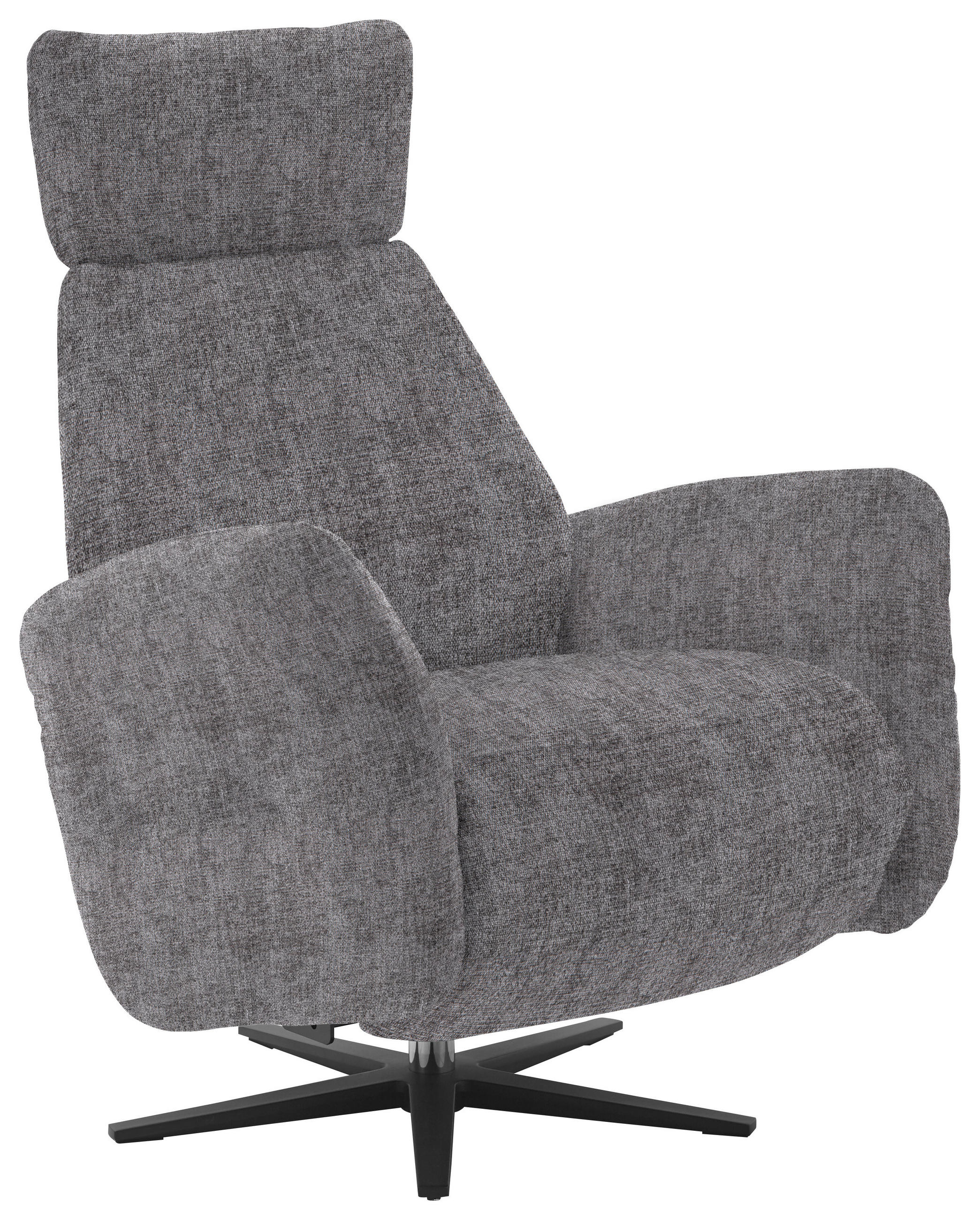 RELAXSESSEL in Textil Grau  - Schwarz/Grau, Design, Textil/Metall (78/113/90cm) - Dieter Knoll