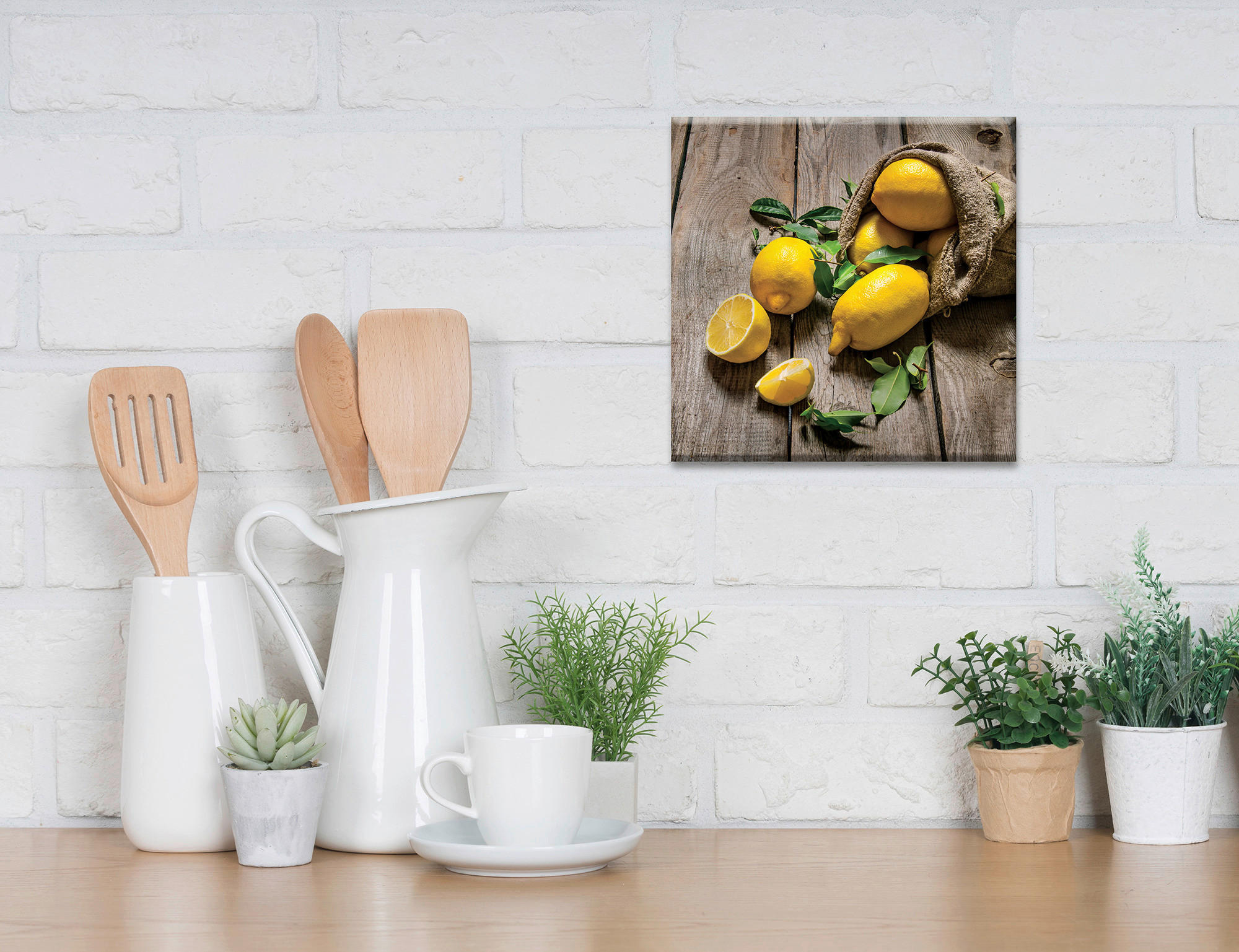 LEINWANDBILD Essen & Trinken  - Multicolor, Basics, Holz/Papier (30/30cm) - Euroart