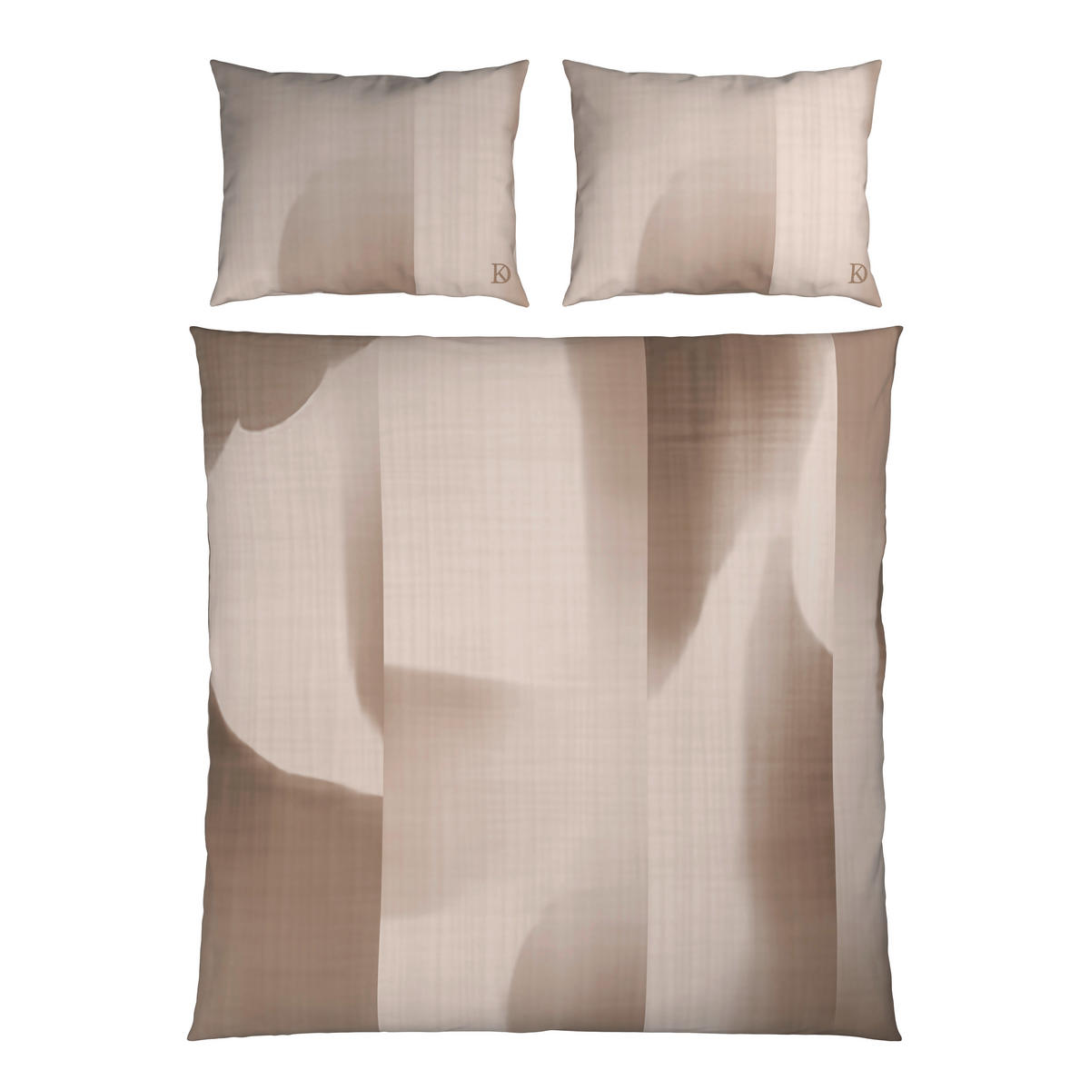 BETTWÄSCHE 3-teilig Satin 200/200 cm  - Taupe, Design, Textil (200/200cm) - Dieter Knoll