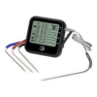 BRATENTHERMOMETER BBQ  - Edelstahlfarben/Schwarz, Basics, Kunststoff/Metall - CHEF CUISINE