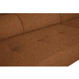 ECKSOFA in Struktur Rostfarben  280/205 cm  - Rostfarben/Schwarz, Design, Textil/Metall (280/205cm) - Xora