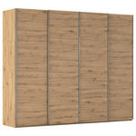 SCHWEBETÜRENSCHRANK 271/223/68 cm 4-türig Eiche Artisan  - Chromfarben/Eiche Artisan, Design, Holzwerkstoff/Metall (271/223/68cm) - Novel