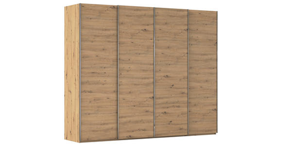 SCHWEBETÜRENSCHRANK 271/223/68 cm 4-türig Eiche Artisan - Chromfarben/Eiche Artisan, Design, Holzwerkstoff/Metall (271/223/68cm) - Novel