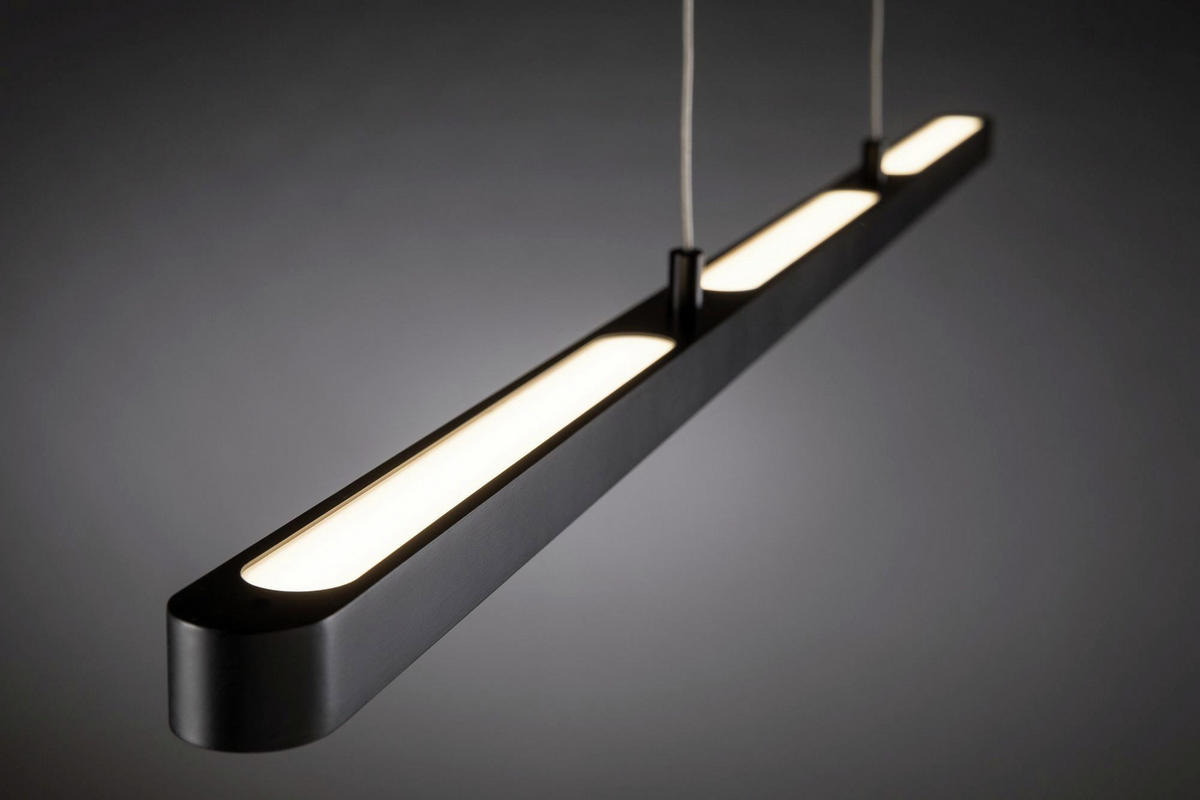 LED-HÄNGELEUCHTE 100/150 cm  - Schwarz, Design, Kunststoff/Metall (100/150cm) - Paulmann