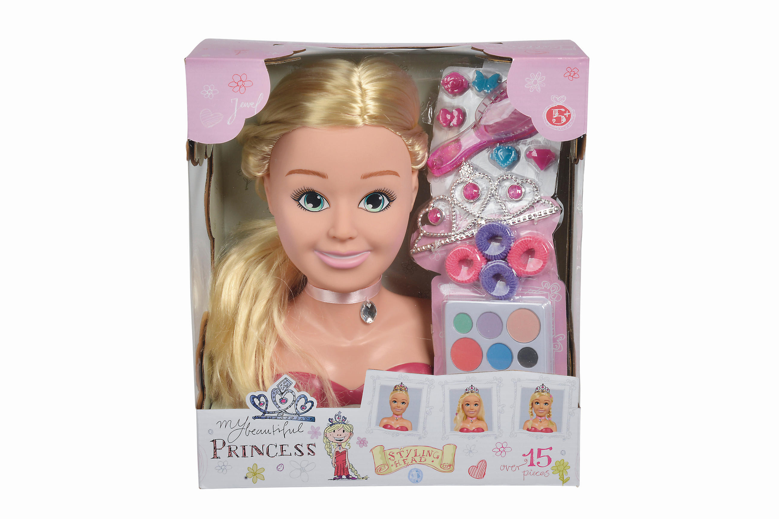 FRISIERKOPF - Multicolor, Basics, Kunststoff (14/28/31,5cm) - Simba