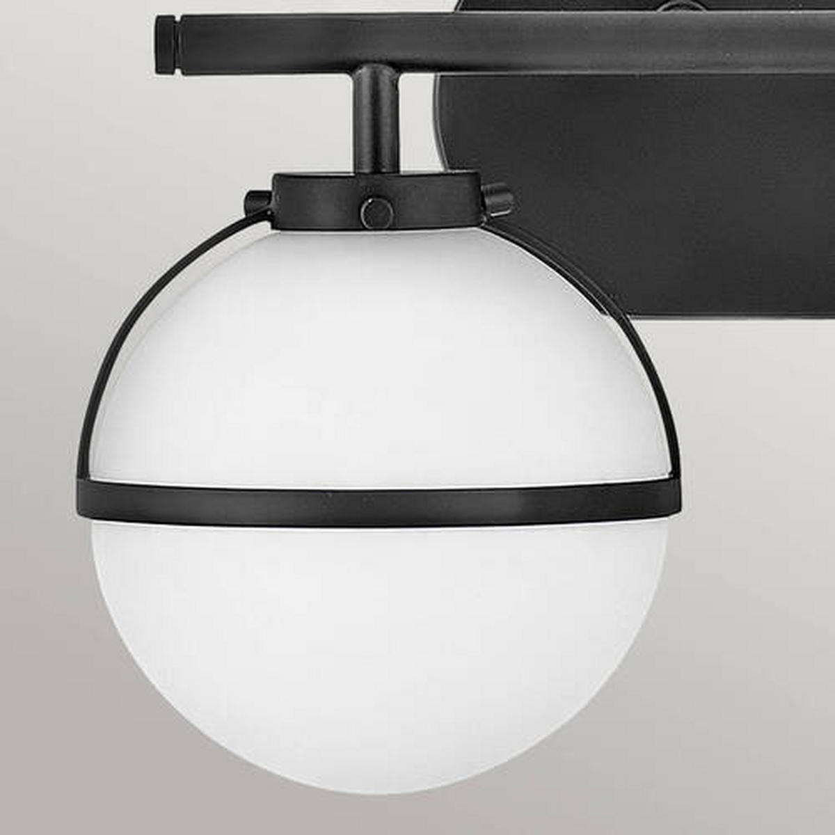 KUPAONSKA SVJETILJKA ZIDNA Elstead Hollis  - crna, Konvencionalno, staklo/metal (38.1/23/19.3cm) - Elstead Lighting