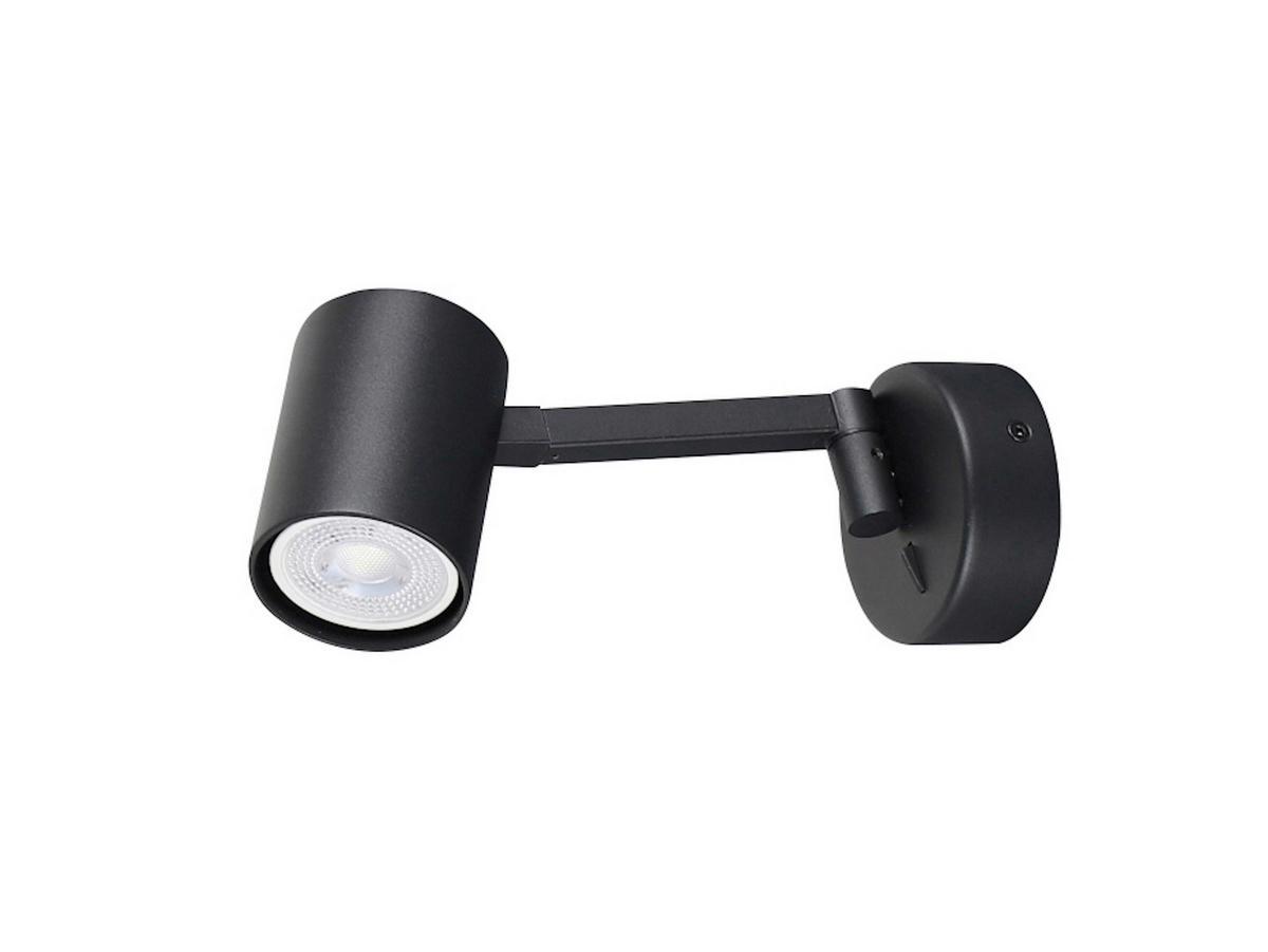WANDLEUCHTE Snow   - Schwarz, KONVENTIONELL, Metall (8/8/21cm)