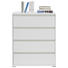 KOMMODE 80/103/48 cm - Alufarben/Weiß, Design, Holzwerkstoff (80/103/48cm) - Carryhome KOMMODE 80/103/48 cm - Alufarben/Weiß, Design, Holzwerkstoff (80/103/48cm) - Carryhome