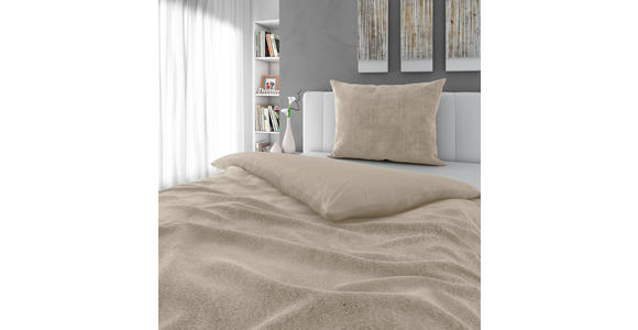 BETTWÄSCHE Samt, Teddystoff 140/200 cm  - Sandfarben, Basics, Textil (140/200cm) - Novel