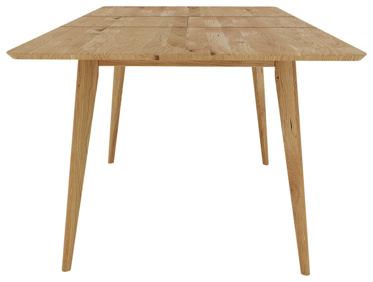 JEDILNA MIZA, masivno hrast  - Design, les (140-160/90/75cm) - Linea Natura