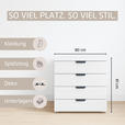 KOMMODE  in 80/81/42 cm  - Dunkelgrau, Design, Holzwerkstoff/Metall (80/81/42cm) - Carryhome