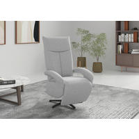 SESSEL in Flachgewebe Hellgrau  - Hellgrau/Schwarz, MODERN, Textil/Metall (74/112/82cm) - Sit & More