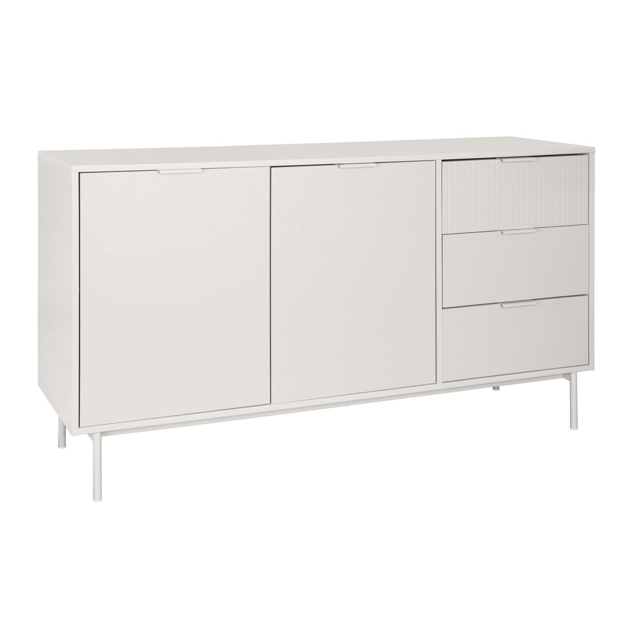 SIDEBOARD  140/80/40 cm 3 Schublade(n)  - Kaschmir, Design, Holzwerkstoff/Metall (140/80/40cm) - MID.YOU