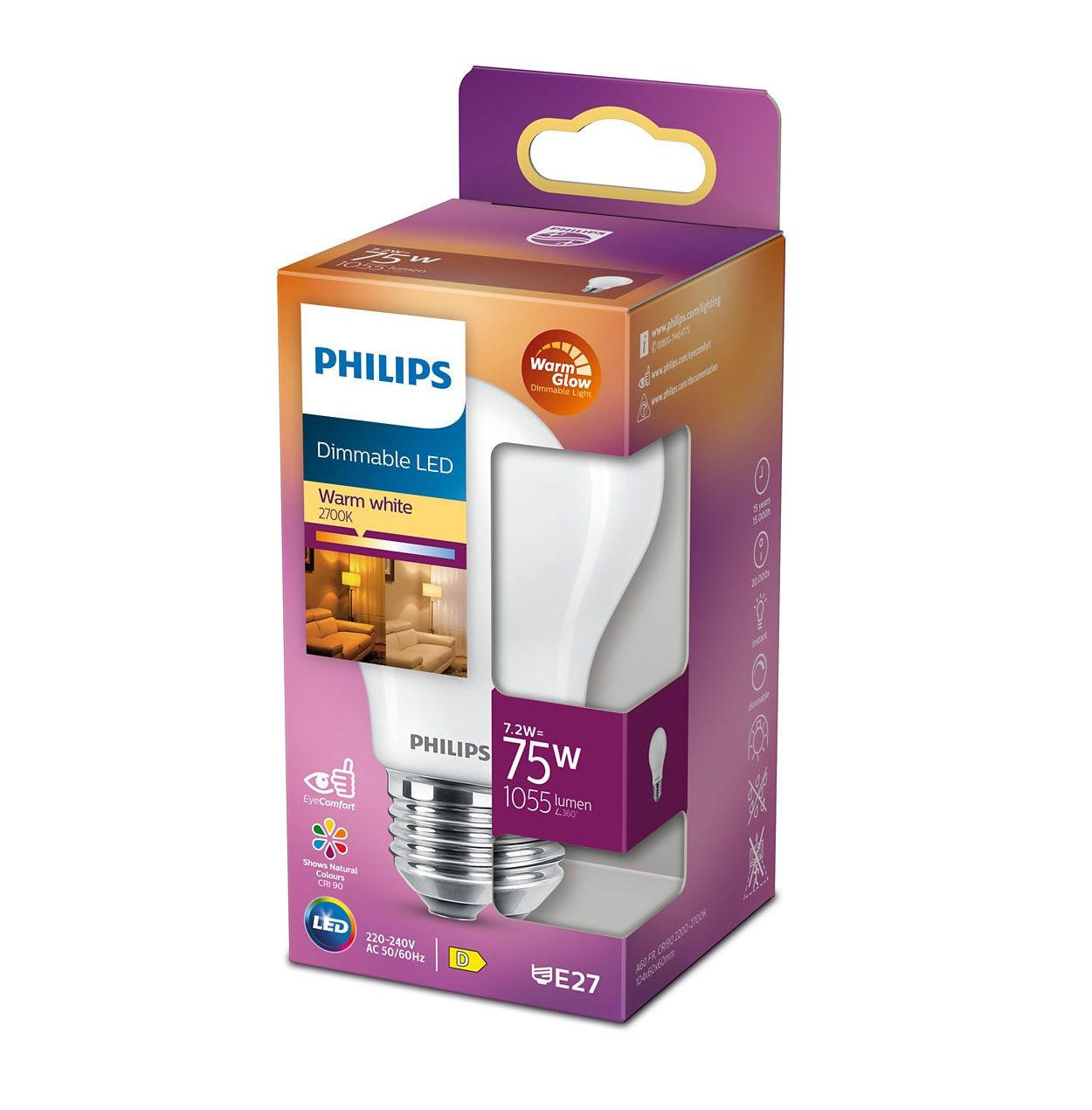 LED-SIJALKA   //// - Trend, steklo (10,4/6/6cm) - Philips