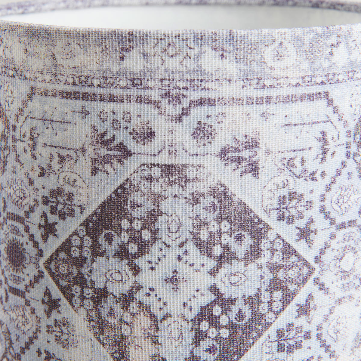 TISCHLEUCHTE 15/35 cm   - Blau/Schwarz, Design, Textil/Metall (15/35cm)