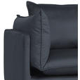 ECKSOFA Anthrazit Samt  - Anthrazit/Schwarz, Design, Textil/Metall (241/200cm) - Carryhome