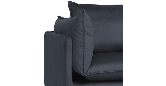 ECKSOFA Anthrazit Samt  - Anthrazit/Schwarz, Design, Textil/Metall (241/200cm) - Carryhome