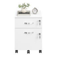 ROLLCONTAINER Weiß  - Silberfarben/Weiß, Basics, Holzwerkstoff/Kunststoff (40/54,4/43,8cm) - Boxxx