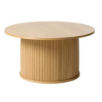 SOFFBORD i trämaterial 90/90/45 cm  - ekfärgad, Trend, trämaterial (90/90/45cm) - home24