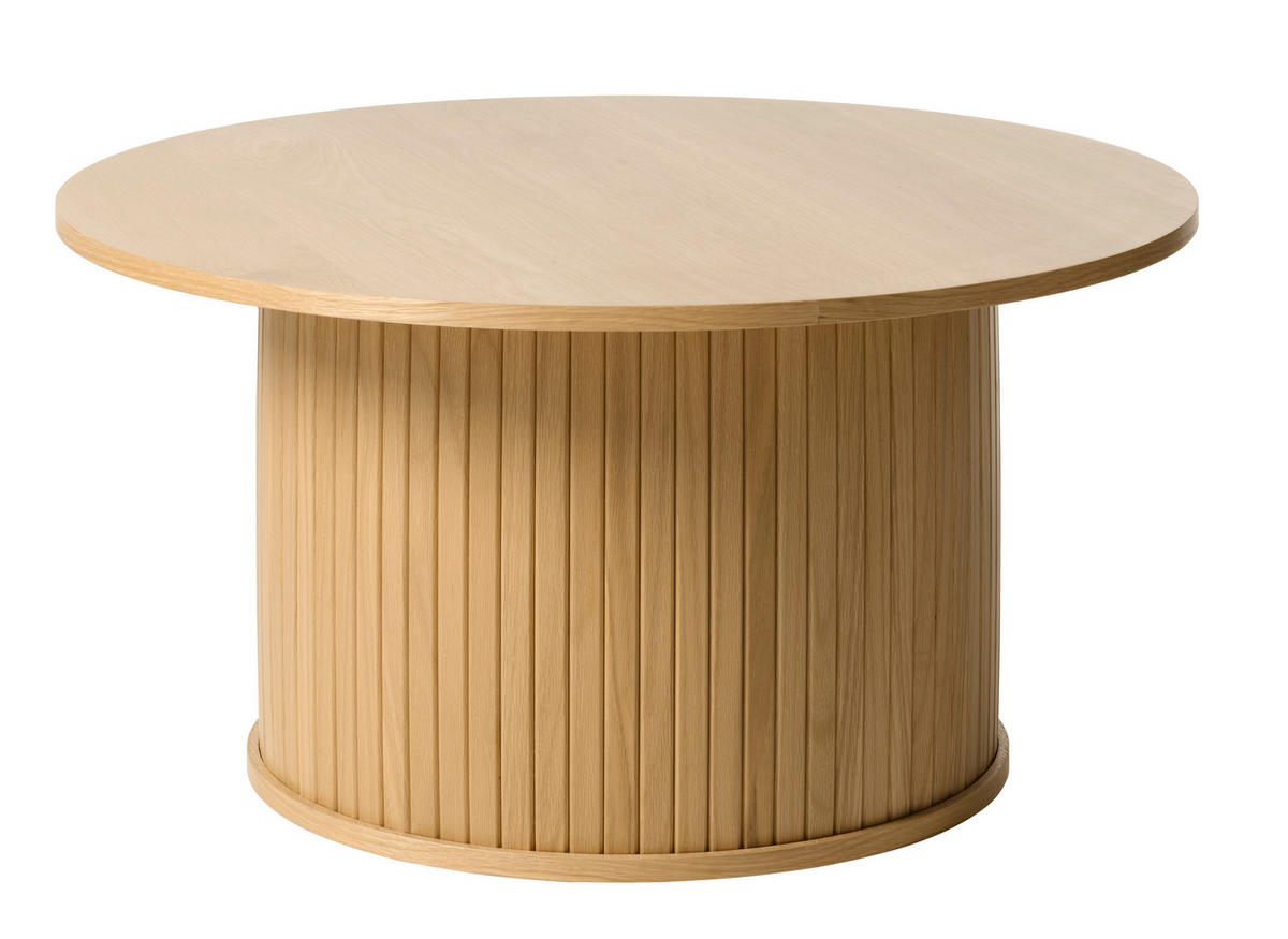 SOFFBORD i trämaterial 90/90/45 cm  - ekfärgad, Trend, trämaterial (90/90/45cm) - home24
