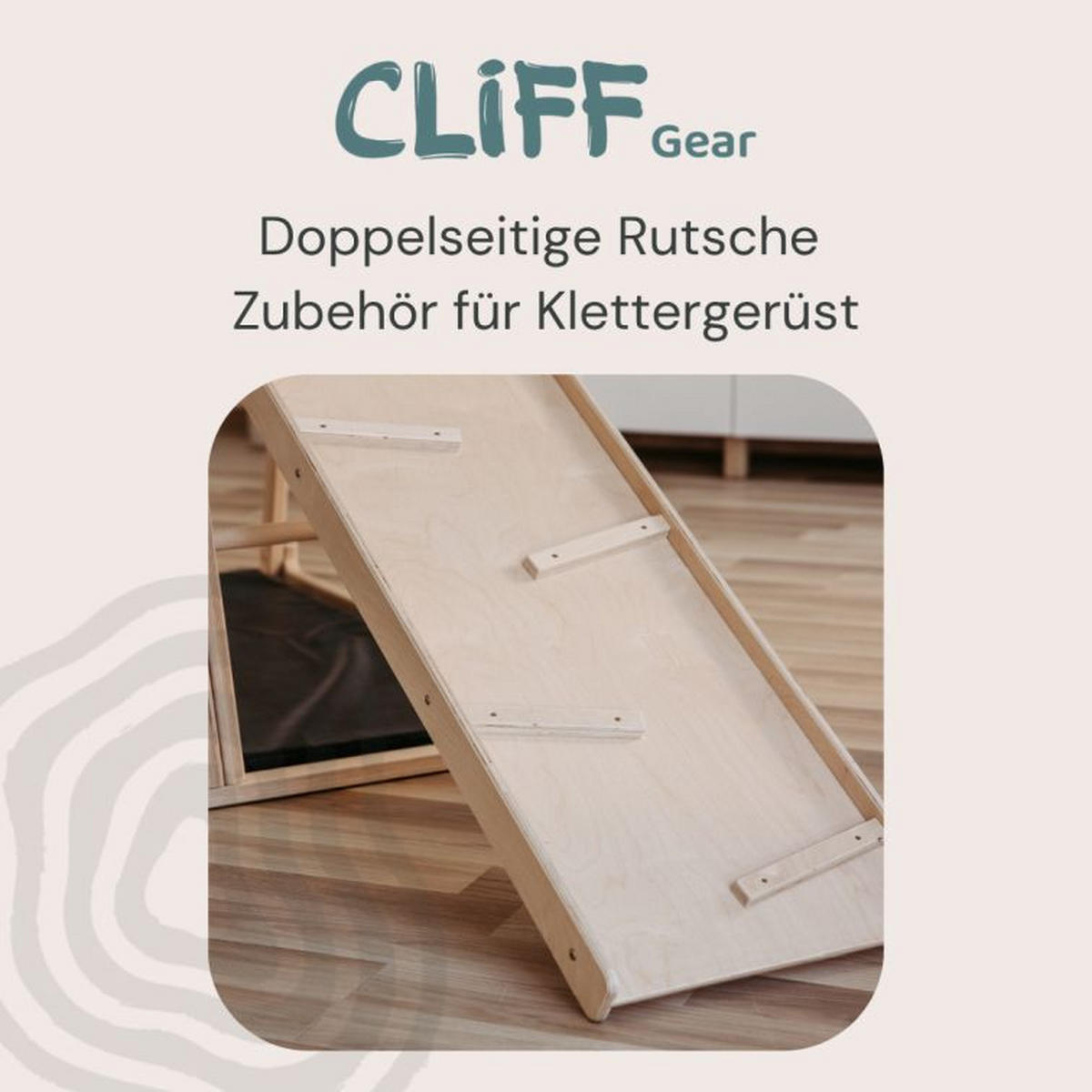 KLETTERGERÜST ZUBEHÖR - Birkefarben, Basics, Holz (112/40/7cm) - CLIFF