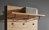 ELŐSZOBAPANEL 88/126/32 cm  - Artisan tölgy/Fekete, Konventionell, Faalapú anyag (88/126/32cm) - Voleo