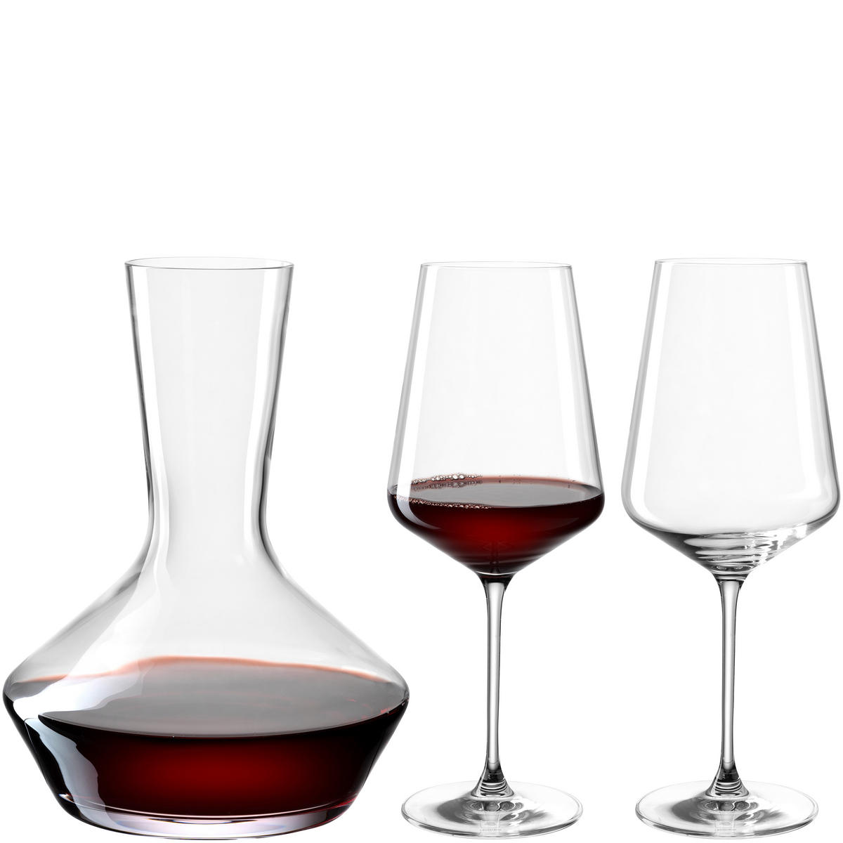 WEINSET - Klar, Basics, Glas (28,1/26,1/21,6cm) - Leonardo