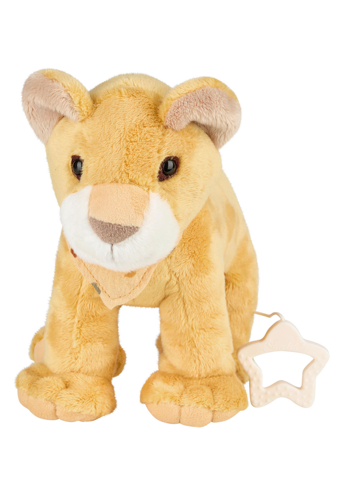 SPIELUHR Löwe Leo  - Hellgelb, Basics, Textil (22/25/9cm) - Sterntaler