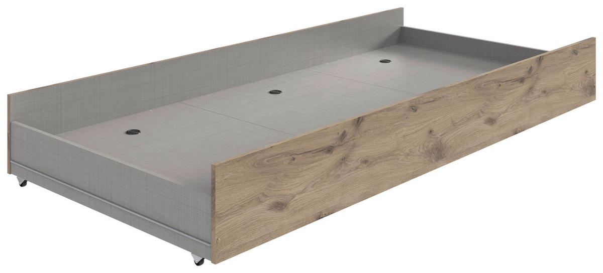 BETTSCHUBKASTEN  Eichefarben  - Eichefarben, Konventionell, Holzwerkstoff (199/27/93cm) - Boxxx