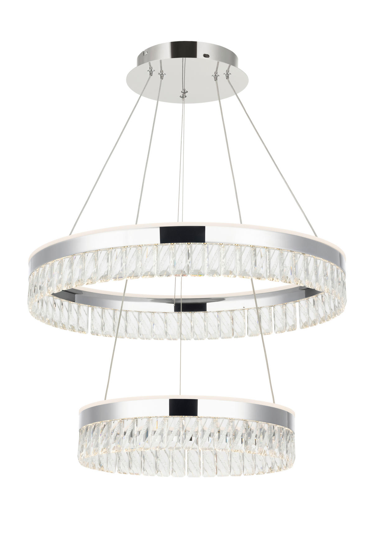 LED-HÄNGLAMPA Bunda 60/150 cm  - klar, Design, metall/glas (60/150cm) - Glandor