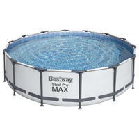 POOLSET 56950GS 427/107 cm  - Blau/Weiß, Basics, Kunststoff/Metall (427/107cm) - Bestway