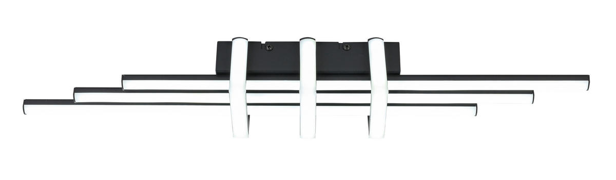 DECKENLEUCHTE    62/10,5/8 cm  - Schwarz, Trend, Kunststoff/Metall (62/10,5/8cm) - Collett's Monde
