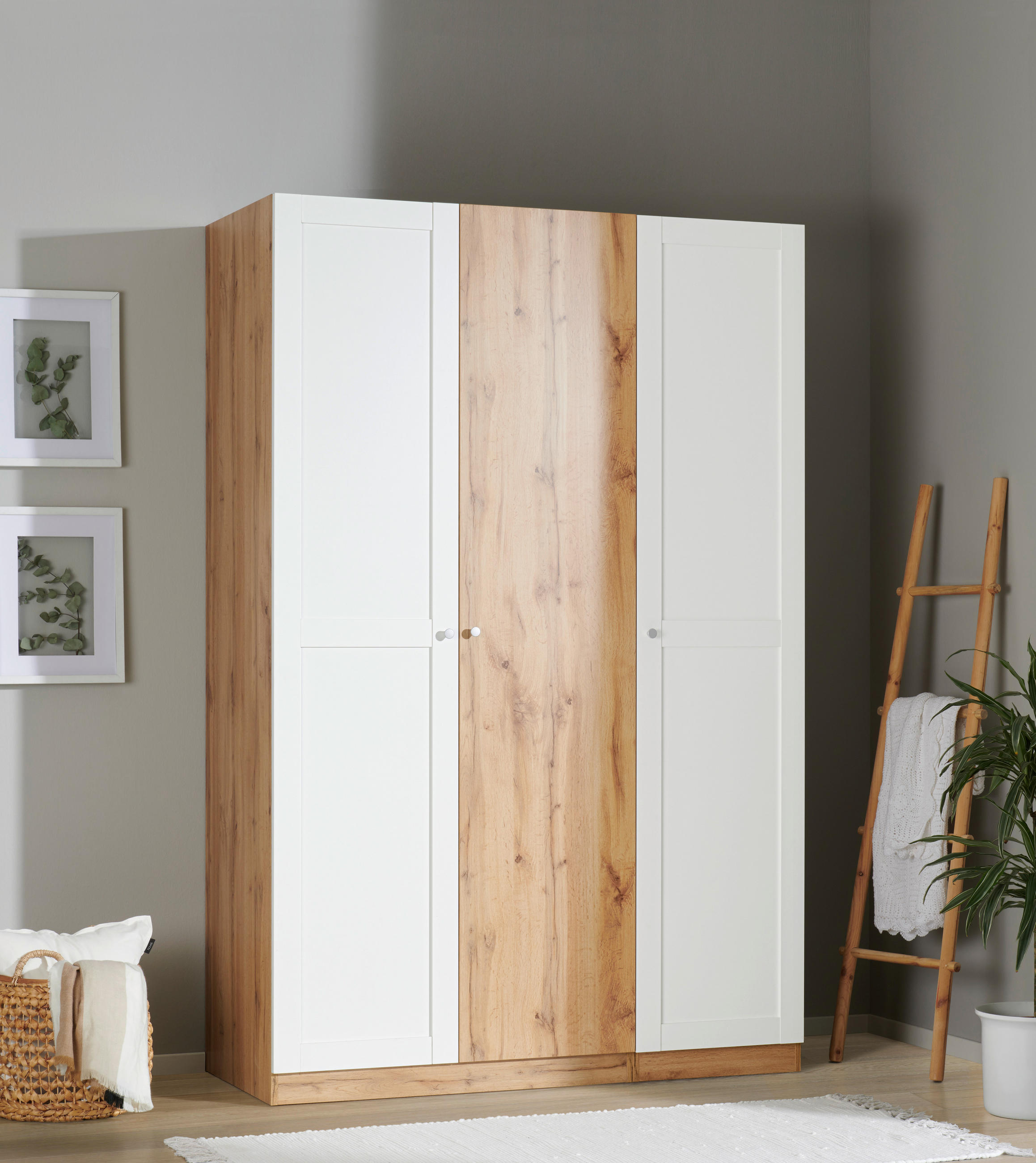 TÜR 45,4/203/1,8 cm   - Alufarben/Weiß, KONVENTIONELL, Holzwerkstoff/Kunststoff (45,4/203/1,8cm) - Hom`in